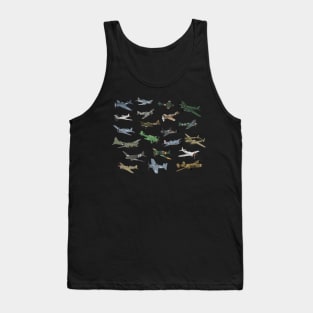 Various WW2 Airplanes Tank Top